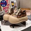 Zapatos de Pan con Dedos Gordos Feos Lindos para Mujer 2026 Otoño Nuevos de Moda Suela Gruesa que Aumenta la Altura Versátiles Deportivos Casuales