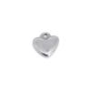 Venta al por mayor de fábrica pequeños accesorios colgantes de candado en forma de corazón collar pulsera diy acero inoxidable en forma de corazón accesorios combinables