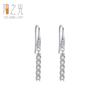 Pendientes de plata de ley s925 con diamantes artificiales, ligeros, de lujo y de alta gama, para mujer, estilo coreano, elegantes, de moda cibernética, con diseño de celebridades, joyería para las orejas.