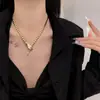 Sobrina Cadena Dorada de Serpiente Collar para Mujer Cadena de Clavícula 2023 Nuevo