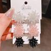 Pendientes trenzados de flores hechos a mano con pequeñas cuentas de arroz de colores exquisitos, estilo coreano, personalidad elegante, núcleo de flor, joyería decorativa para las orejas
