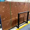 Láminas de Mármol Natural, Muestra Disponible: Travertino de 15*15 en Blanco, Negro, Gris, Marrón, Tonos Oscuros y Claros para Muebles, Cubiertas de Mesa de Comedor y Piedra para Paredes