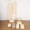 Toalla de baño de sisal natural para espalda larga, limpieza profunda con cordón, masaje, tira para frotar la espalda, bola de baño