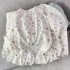 Producto estrella de transmisión en vivo de TikTok: Pijama de mujer para primavera y otoño, algodón nube de manga larga y pantalón largo, conjunto de ropa de casa para mujer estilo crema con dibujos animados