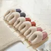 Pantuflas de Algodón Ropa de Casa de Felpa Otoño e Invierno Más Vendidas Pareja Cálidas Antideslizantes de Algodón para Mujer Pantuflas para Damas al por Mayor