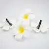 4-9cm Headdress de Frangipani Simulado Eva Flor Seca Flor Havaiana Cabeça Férias na Praia Grampo de Cabelo Flor Artificial Headdress