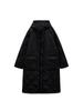 Estilo europeo y americano 2024 transfronterizo otoño e invierno para mujer nuevo abrigo largo acolchado de algodón con capucha decorado con bolsillo de pluma de diamante abrigo cálido