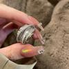 Anillo de circonita de nueva marca de moda para mujer, combina con todo, de alta gama, personalizado, ligero, de lujo, ajustable.