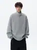 Sudadera estilo americano para hombre y mujer, color liso, manga larga, marca de moda CL top deportivo, cuello polo, ajuste unisex EAN, estilo casual universitario