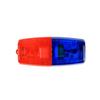 Luz de Advertencia Intermitente, Luz Recargable para Hombro LED Roja y Azul, Luz Intermitente con Clip para Hombro, Luz de Señal para Patrulla y Tráfico