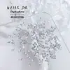 Champagne Transparente Marquise Zircón Super Brillante Joyería para Uñas Transparente Fondo Puntiagudo Forma de Gota de Agua con Alas de Mariposa Diamante para Uñas Joyería al por Mayor