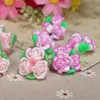 Remate 20 mm Flores de Arcilla Blanda Hechas a Mano Accesorios para el Cabello Estilo Antiguo DIY Accesorios con Cuentas Materiales de Decoración Creativa