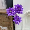 3 Flores Artificiais de Dália para Arranjos Florais de Salão de Casamento de Hotel, Arte Floral de Casamento e Decorações de Corredor com uma Fragrância Sutil