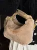 Bolsa de Peluche de Alto Valor Peluche Nuevo Otoño 2025 Bolso de Mano de Moda Nicho Moda Cruzada Bolso Pequeño