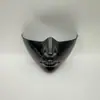 Em estoque, entrega rápida, máscara facial meia-cara, formato de rosto perfeito, cosplay, fantasia cyberpunk de Halloween, máscara facial biônica