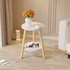 Mesa Redonda Pequeña, Mesa de Café Pequeña, Sala de Estar, Hogar, Apartamento Pequeño, Dormitorio, Mesa Pequeña, Mesa Lateral para Sofá, Mesa de Té Simple, Mini Balcón