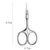 Tijeras Alemanas para Recortar Cejas Pequeñas Tijeras de Belleza para Cejas Recortador Punta de Acero Inoxidable Pestañas Postizas Maquillaje Cabeza Redonda Tijeras para Pelo de Nariz