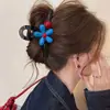 Elegante pinza de tiburón grande floral para mujer, nuevo modelo 2026, pinza para el pelo de alta gama para recogidos en la parte trasera de la cabeza, accesorio para el cabello