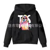 Sudadera con Capucha de Color Sólido Estampada con Letras Primavera y Otoño Ropa de Forro Polar para Niños con Bolsillo Top con Logo Fijo
