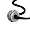 Collar de Plata Pura 990 para Hombre, Colgante de Personalidad de Moda, Amuleto con Mantra de Seis Caracteres para Hombres y Mujeres