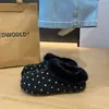 Mocassins confortáveis de encaixe, totalmente forrados com pelúcia, com bolinhas, estilo retrô, sapatos de algodão versáteis para o dia a dia, edição 2026, quentes e fáceis de combinar com saias