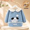 Ropa de Bebé Gruesa de Terciopelo Teddy Impermeable, Anti-Manchas y Cálida para Otoño e Invierno para Niños y Niñas, Niños Pequeños e Bebés, Monos Suaves de Aspecto Elegante