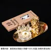 Weixun Hogar Corona de Cristal Romántico Portavelas Creativo Soporte de Joyería de Escritorio Adornos Decorativos Accesorios para Cena a la Luz de Velas