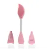 Cepillo Popular de Silicona para Nariz, Palo Doble Cara Suave para Mascarilla para Eliminar Puntos Negros, Cepillo de Nariz Personalizable, Mascarilla de Silicona