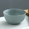 Bol de Arroz 15cm Bol de Trigo para el Hogar Bol de Ramen con Rayas Verticales Bol de Postre Bol de Sopa Regalo Apto para Microondas Logo