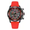 Reloj para Hombre MEGIR Moda Multifuncional Impermeable Luminoso Silicona Deportivo Cuarzo 2211 con Calendario