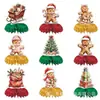 Set de decoración de mesa de panal navideño de dibujos animados transfronterizo, decoración de escritorio, suministros para fiestas, artículos de decoración navideña, accesorios