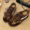 Venta Caliente Zapatos de Entrenamiento Alemanes con Cordones Estilo Retro para Mujer 2026 Otoño Nuevos Zapatos de Carreras de Suela Fina con Plataforma Oculta Zapatos Deportivos Casuales para Mujer