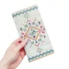 Portapasaporte PP Plástico Largo Múltiples Compartimentos Almacenamiento Estilo Étnico Retro Bolsa para Boletos de Viaje Portapasaporte Portaboletos Personalización
