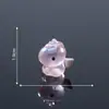 Figuras de unicornio lindas, coloridas y galvanizadas - adorables accesorios decorativos de bricolaje para paisajes en miniatura, interiores de automóviles y escritorios