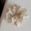 Scrunchie de Tecido Xadrez Estilo Coreano para Mulheres Novo Tamanho Grande Scrunchie Prendedor de Rabo de Cavalo Lindo Versátil Prendedor de Cabelo Acessórios de Cabelo