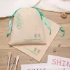Sacola de Algodão Personalizada Sacola de Lona de Algodão com Cordão Embalagem para Presente Cordão para Joias Sacola de Poliéster e Algodão Sacola com Fechamento Especial
