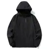 Jaqueta Masculina Douyin Primavera Outono Verão para Exterior Masculina Três em Um Casaco para Caminhada Montanhismo Corta-vento Minimalista Puro