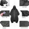 Poncho Impermeable Tres en Uno de Comercio Exterior Lona de Mochila Exterior Transfronteriza para Montañismo Poncho Portátil de una Pieza para Adultos