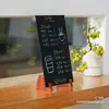 Pizarra Negra Pequeña de Escritorio A4 Vertical para Cafetería Tienda de Té con Leche Soporte de Exhibición de Precios Puesto Tablero de Exhibición de Precios de Productos Horizontal