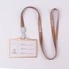 Juego de tarjetas de aleación de aluminio horizontal de tamaño pequeño, tarjeta de trabajo de enfermera, médico, insignia, certificado, etiqueta, clip comercial de metal