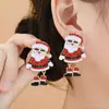 Europa y Estados Unidos transfronterizo nuevo pendiente caliente de Navidad pendientes colgantes caricatura diamante aleación material serie de pendientes de Navidad