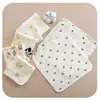 Toalha Pequena de Gaze de Algodão Borda com Costura Quatro Camadas Toalha Quadrada de Algodão para Bebê Toalha Facial para Recém-Nascido Gaze Toalha de Cuspir