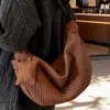 Versión Coreana de Ins Nuevo Diseño Retro de Alta Gama de Nicho Bolso Dumpling para Mujer Bolso Cruzado Casual Ligero de Gran Capacidad