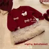 Vestido Ningli para Bebé Niña de Un Año Vestido de Niña Navidad Niños Sudadera con Capucha de Malla Forrada de Felpa Hermoso Lazo