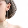Aretes tapones para orejas mujer con borla cadena para la oreja colgante material artificial anti-caída accesorios DIY tapones para los oídos joyería para orejas de mujer
