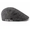 Gorros tipo boina de algodón y lino al por mayor, estilo fino de primavera y verano, estilo británico clásico retro, gorra visera protectora del sol para hombres y mujeres