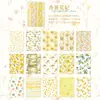 Papel de Fondo Yiniao Serie Dwelling de Nubes Sendero de Flores Fondo Floral Fresco Base para Decoración de Diario 30 Hojas en 6 Diseños