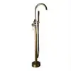 Grifo de bañera de suelo columna de cobre grifo de bañera control automático de agua fría y caliente para el hogar hotel venta al por mayor de fábrica grifo