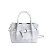 2026 Novo Estilo Bolsa Saco Plissada Simples Moda Primavera e Verão Bolsa de Ombro Transversal Bolsa de Mão Xadrez de Nicho Bolsa Pequena para Mulheres