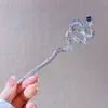 Pinza para el pelo Retro Genial Estilo Chino Nuevo Plata Miao de Imitación, Pinza para el Pelo con Borla, Pinza para el Pelo Estilo Antiguo Estilo Palacio, Pinza para el Pelo
